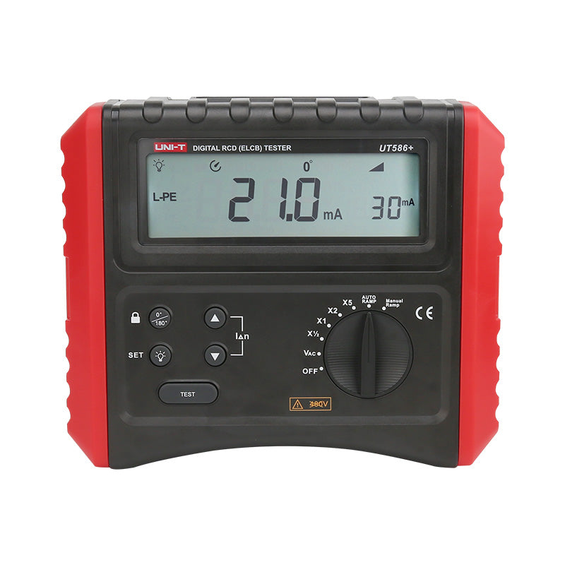 UNI-T UT586+ Digital RCD Tester – Trip Time & Trip Current Tester
