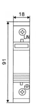 AC Surge Arrester SPD 60KA - Protection class C