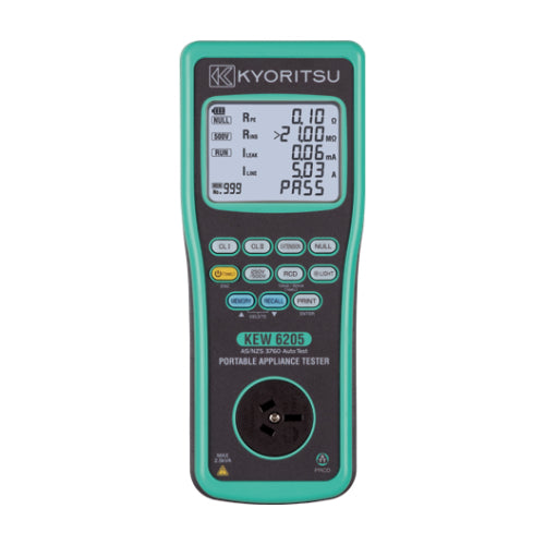 Kyoritsu 6205PRO Portable Appliance Tester