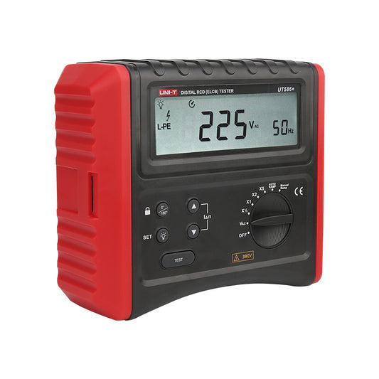 UNI-T UT586+ Digital RCD Tester – Trip Time & Trip Current Tester