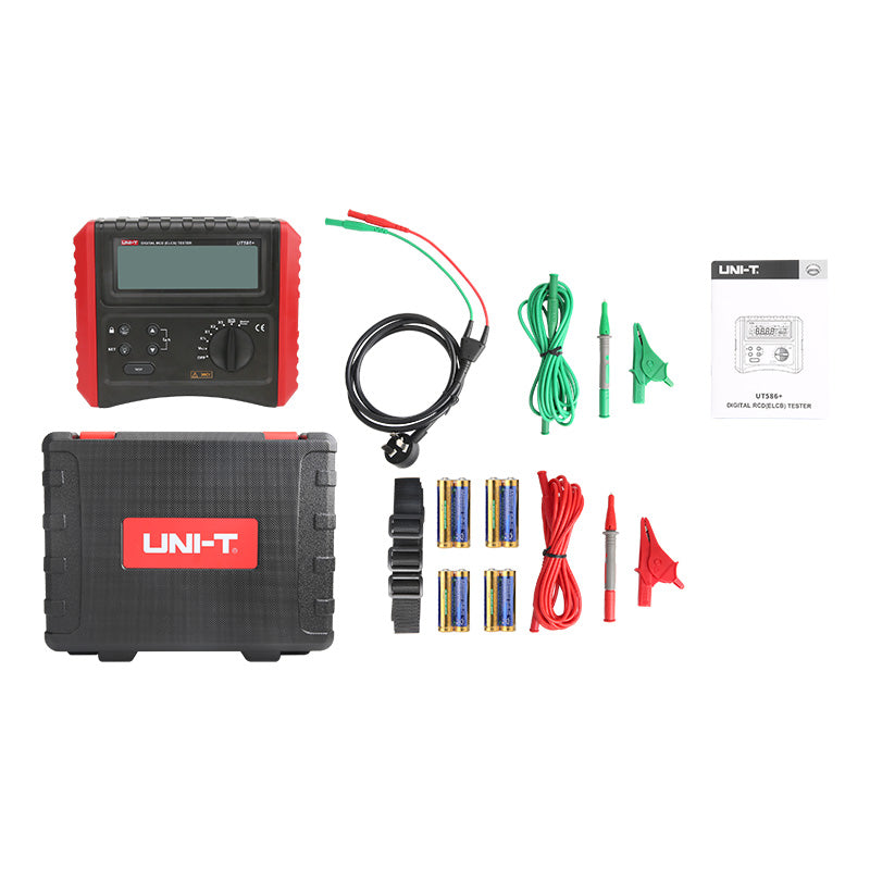 UNI-T UT586+ Digital RCD Tester – Trip Time & Trip Current Tester