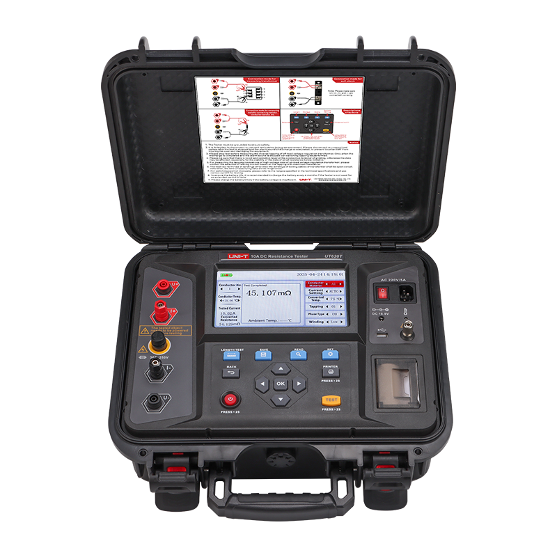 UNI-T UT620T 10A DC Resistance Tester – Transformer Winding & Low Resistance Tester